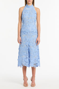 CELESTE 3D LACE MIDI SKIRT