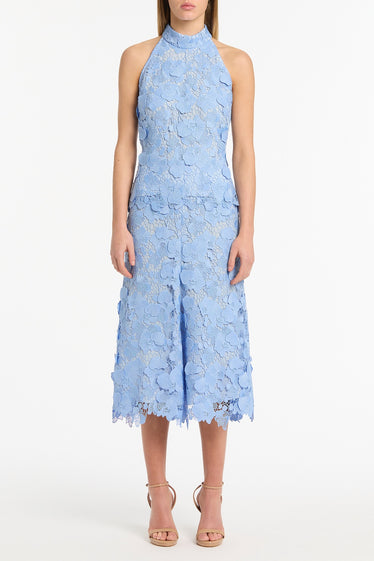 CELESTE 3D LACE MIDI SKIRT