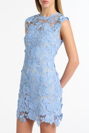 CELESTE 3D LACE SHIFT DRESS