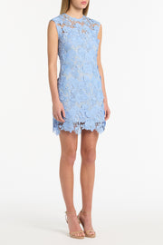 CELESTE 3D LACE SHIFT DRESS