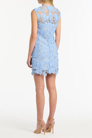 CELESTE 3D LACE SHIFT DRESS