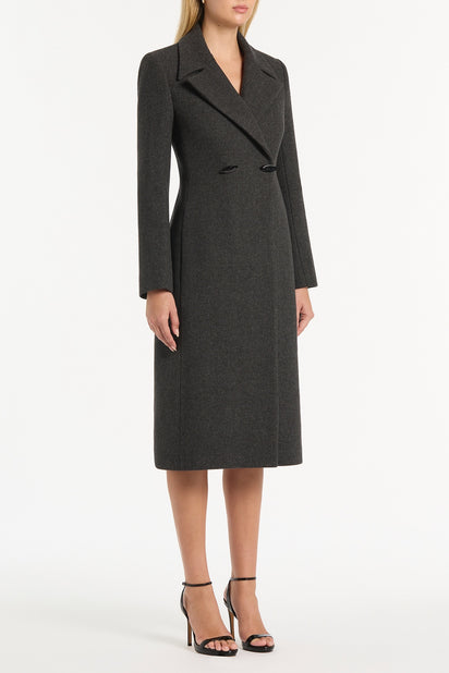 CHARCOAL ITALIAN WOOL COAT