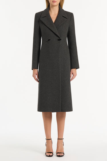 CHARCOAL ITALIAN WOOL COAT