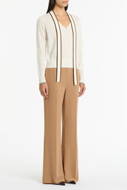 CINNAMON CREPE CLASSIC FLARED PANT