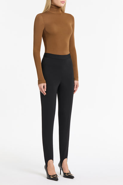 COGNAC MATTE JERSEY SKIVVY