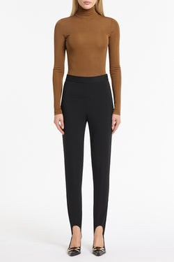 COGNAC MATTE JERSEY SKIVVY