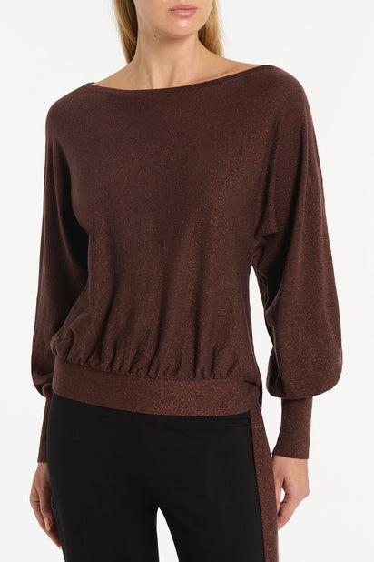 COPPER TIE KNIT TOP
