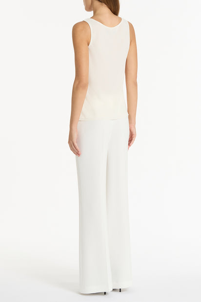 CREAM GEORGETTE SCOOP CAMI