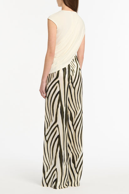 CREAM JERSEY TWIST TOP