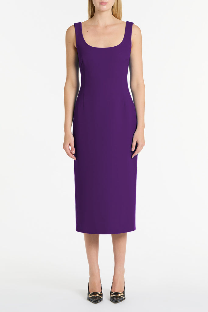DAHLIA CREPE SQUARE NECK MIDI DRESS Carla Zampatti