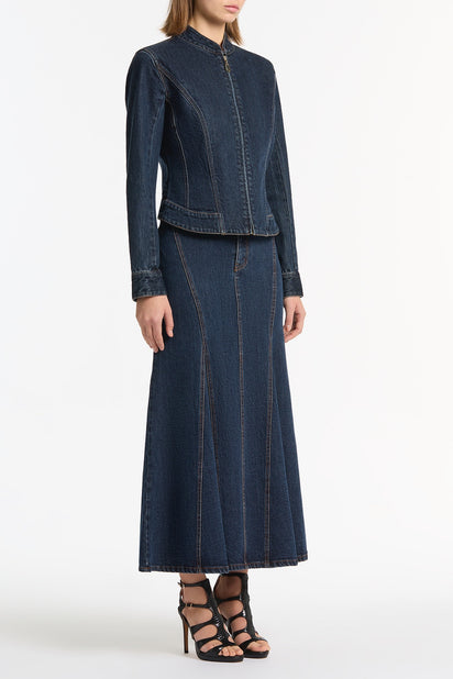 DARK INDIGO FITTED DENIM JACKET