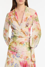 ETHEREA BLOOM WRAP TOP