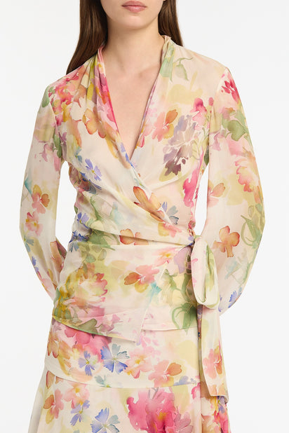 ETHEREA BLOOM WRAP TOP