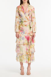 ETHEREA BLOOM WRAP TOP