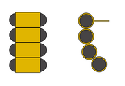 ONYX CILINDRO EARRING