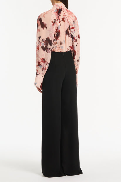 FIORI ETEREA GEORGETTE  BLOUSON SLEEVE TOP