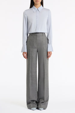 GREY MELANGE WOOL SUITING PANT