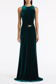 carla zampatti evening dresses Carla Zampatti Evening Gown in Dreamy Dusky Rose. Flattering Goddess Style