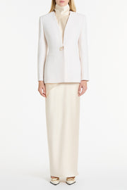 IVORY CREPE C BLAZER