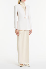 IVORY CREPE C BLAZER