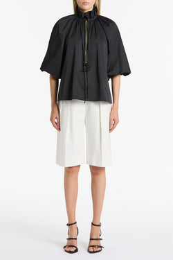 IVORY LINEN BERMUDA SHORT