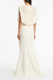 IVORY ONDA TIE WAIST TOP