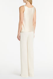 IVORY SATIN SCOOP CAMI