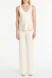 IVORY SATIN SCOOP CAMI