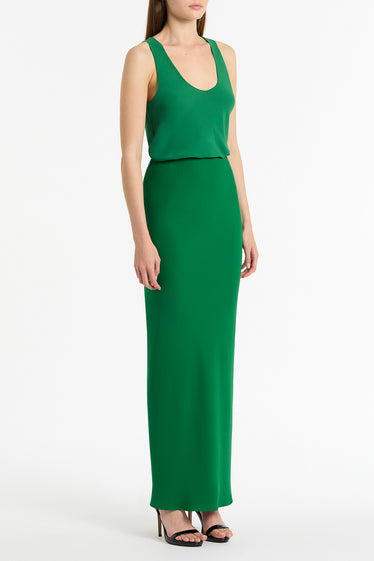 JADE CREPE BIAS SKIRT