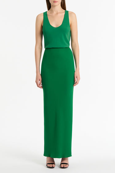 JADE CREPE BIAS SKIRT