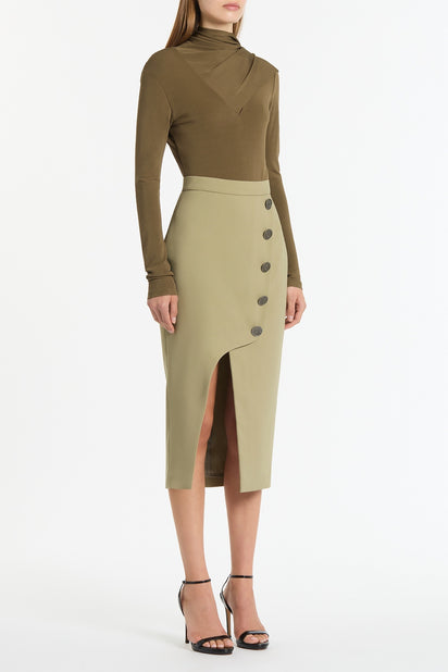 KELP CREPE MONETA SKIRT