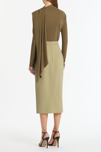KELP CREPE MONETA SKIRT