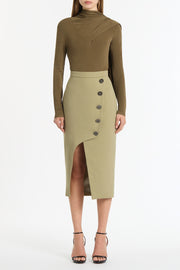KELP CREPE MONETA SKIRT