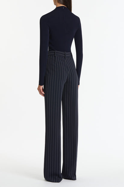 LIBERTY MATTE JERSEY GATHERED SHOULDER TOP