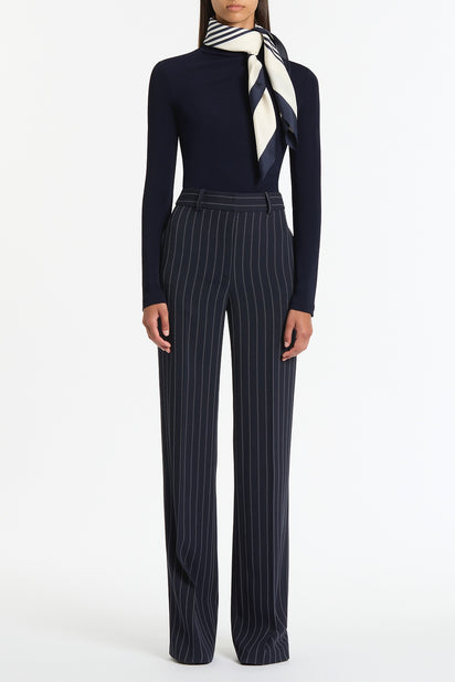 LIBERTY MATTE JERSEY GATHERED SHOULDER TOP