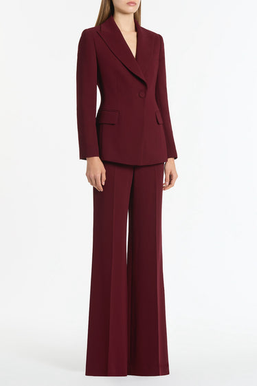 MERLOT CREPE CLASSIC JACKET