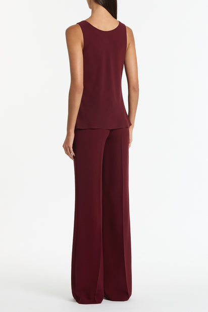 MERLOT GEORGETTE SCOOP CAMI