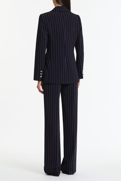 NAVY PINSTRIPE JACKET