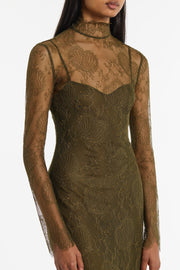JUNIPER CHANTILLY LACE SLEEVED GOWN