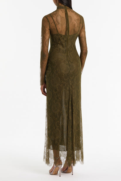 JUNIPER CHANTILLY LACE SLEEVED GOWN