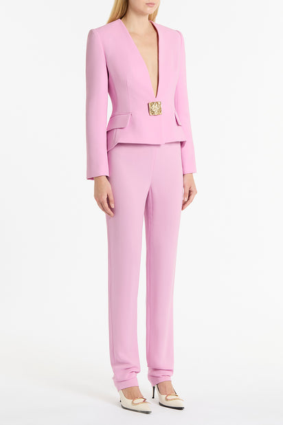 ORCHID CREPE SLIM CLASSIC PANT