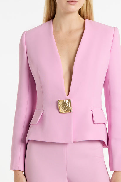 ORCHID CREPE SLIM CLASSIC PANT