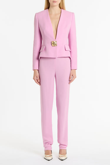 ORCHID CREPE SLIM CLASSIC PANT