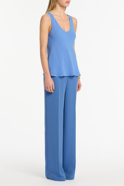 PACIFIC BLUE GEORGETTE SCOOP NECK CAMI