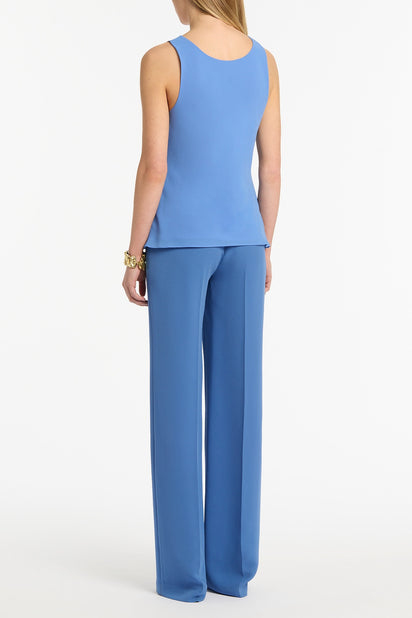 PACIFIC BLUE GEORGETTE SCOOP NECK CAMI