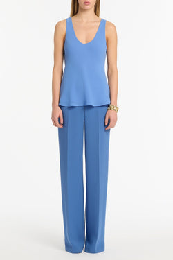 PACIFIC BLUE GEORGETTE SCOOP NECK CAMI