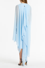 PALE BLUE GEORGETTE CASCATA WRAP