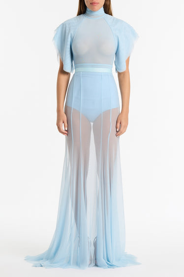 PALE BLUE INTIMA HIGH WAISTED FULL BRIEF