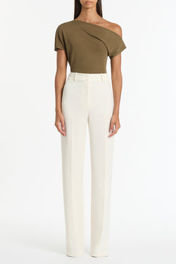 PALM MATTE JERSEY OFF-SHOULDER TOP