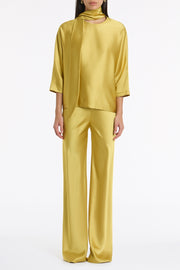 PEAR LUSTRE SATIN BIAS PANT